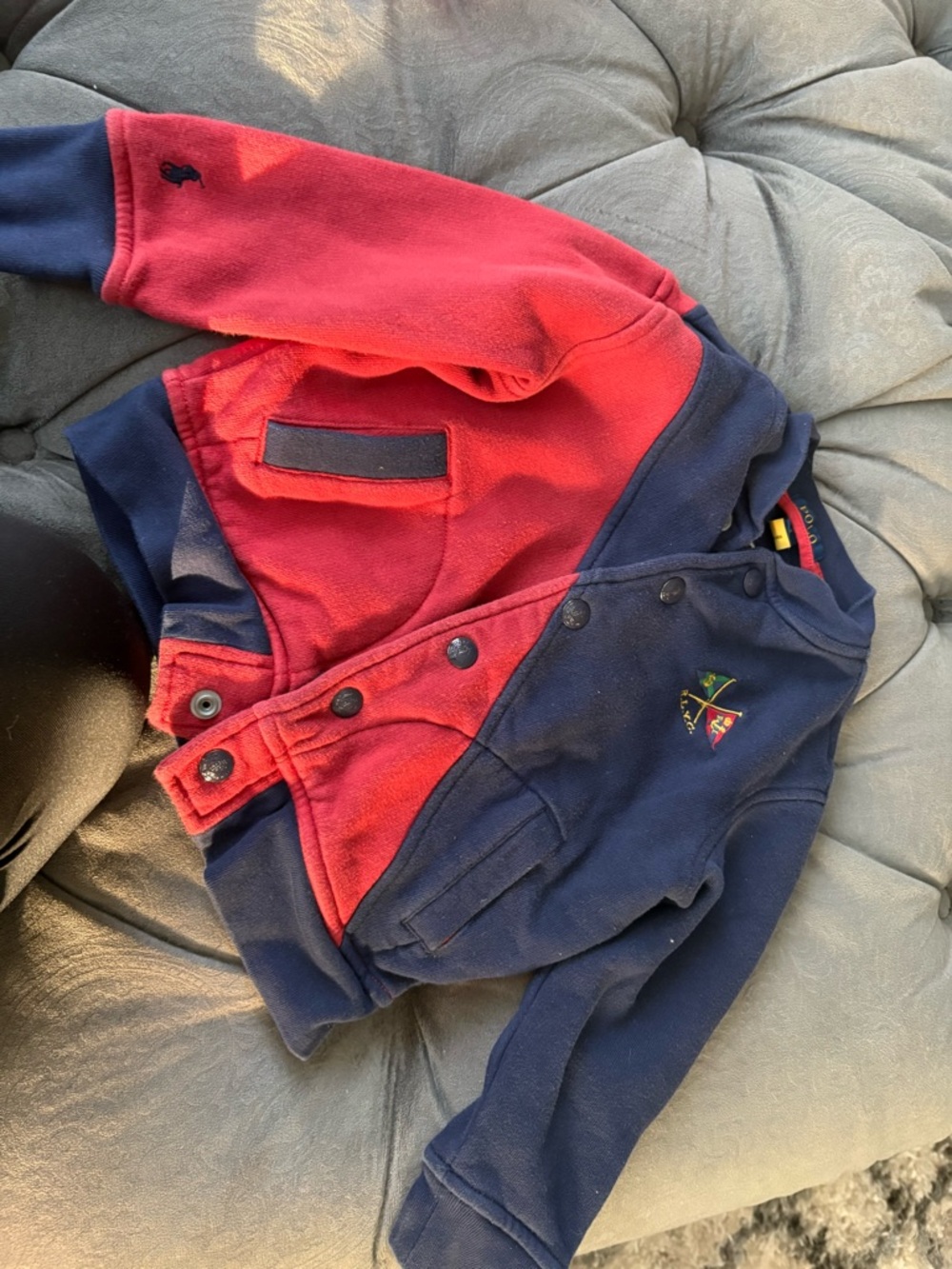 Polo by Ralph Lauren Red and Navy Kids Spring Jacket 3/3T